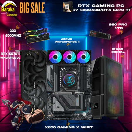 “5070 TI/9800X3D/X870″RTX GAMING PC