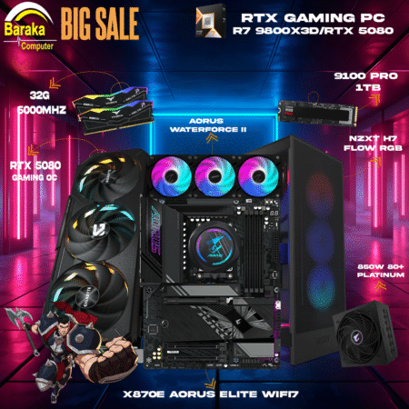 “5080/9800X3D/X870E″RTX GAMING PC