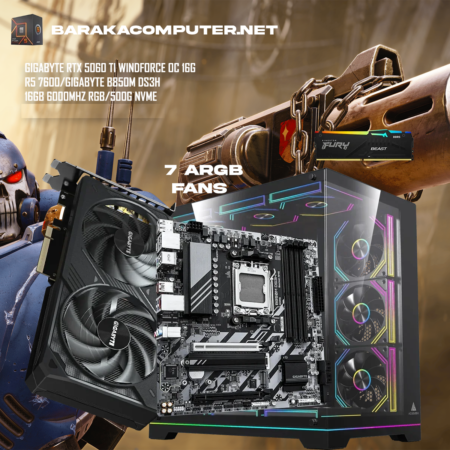 “5060 TI 16G/7600/B850”RTX GAMING PC