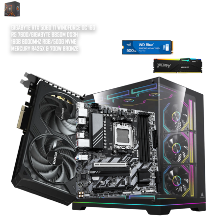 “5060 TI 16G/7600/B850”RTX GAMING PC