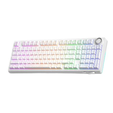 SOLAKAKA Ki99 PRO WIRELESS MECHANICAL GAMING KEYBOARD,WHITE