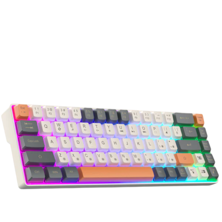 SOLAKAKA SK968 GAMING KEYBOARD,GREY & WHITE