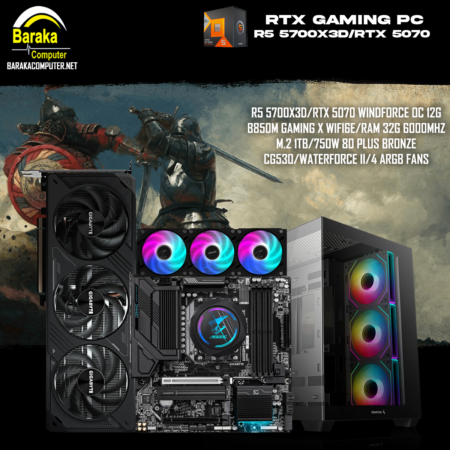 “5070/7500XD/B850″RTX GAMING PC