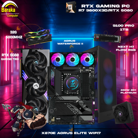 “5080/9800X3D/X870E″RTX GAMING PC