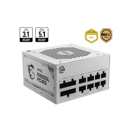 A850GL 80 Plus Gold MSI MAG PCIE5 WHITE