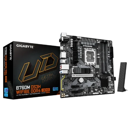 B760M DS3H WIFI6E DDR4 GEN5 GIGABYTE INTEL MOTHERBOARD