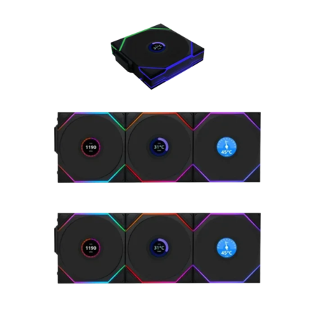 LIAN LI UNI FAN TL Wireless LCD BLACK