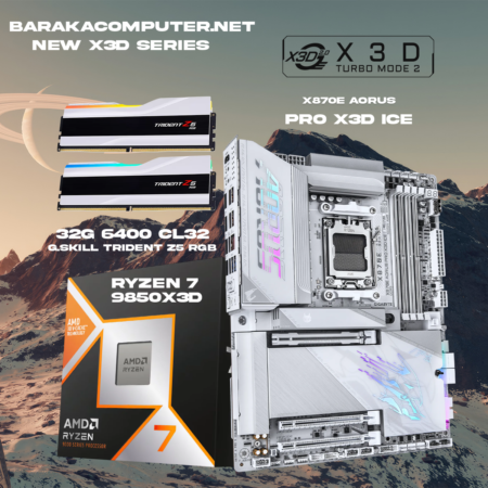 "X870E X3D/9850X3D/32G 6400"RYZEN BUNDLE