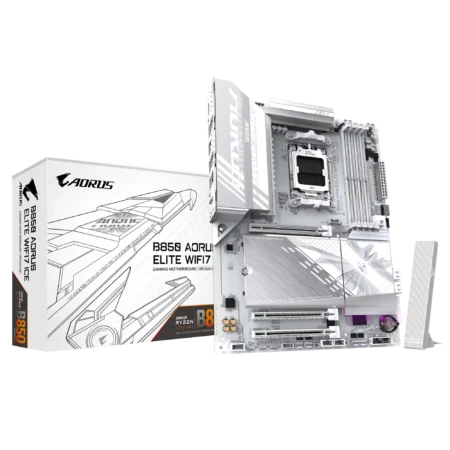 B850 AORUS ELITE WIFI7 ICE RYZEN MOTHERBOARD