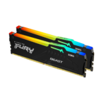 64GB 6000MT/s CL30 Kingston FURY Beast RGB KIT DDR5 Desktop Memory