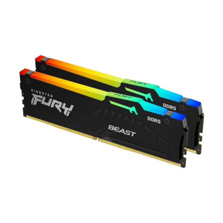 64GB 6000MT/s CL30 Kingston FURY Beast RGB KIT DDR5 Desktop Memory