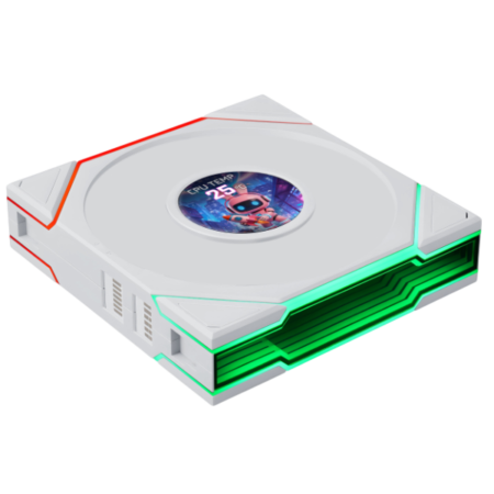 LIAN LI UNI FAN TL FLEX LCD 120, WHITE