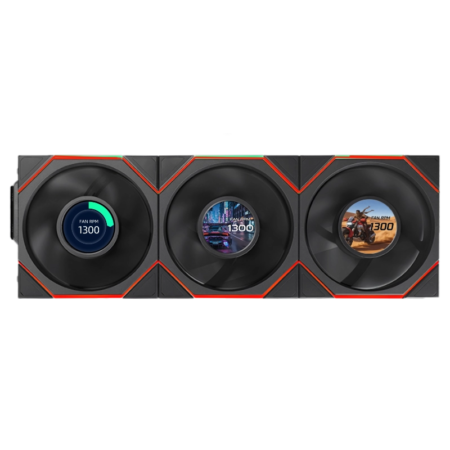 LIAN LI UNI FAN TL FLEX REVERSE LCD KIT120, BLACK